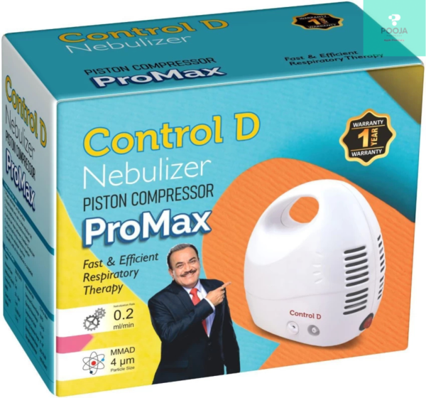 Control D Pro Max Respiratory Machine Kit For Baby Kids Adults Nebulizer  (White)