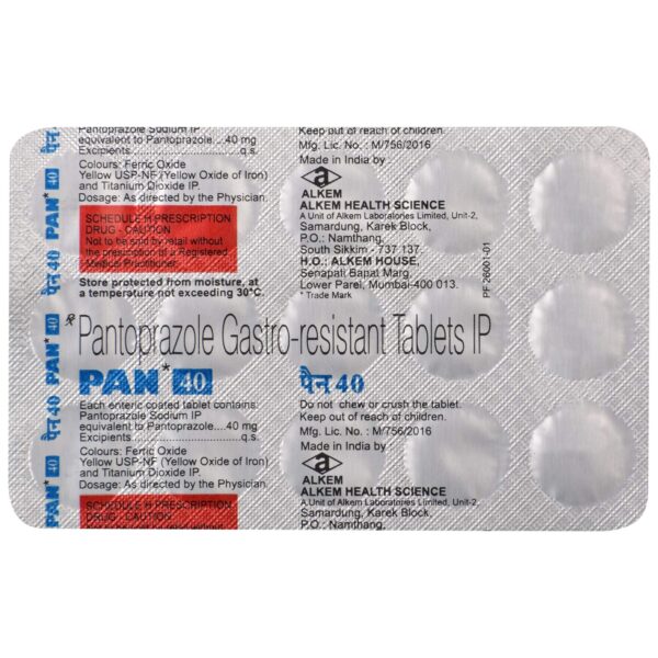 PAN 40MG TABLET - Image 2