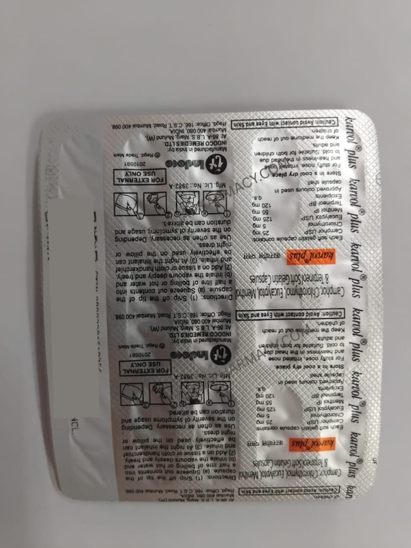 KARVOL PLUS STRIP OF 20 INHALATION CAPSULES - Image 3