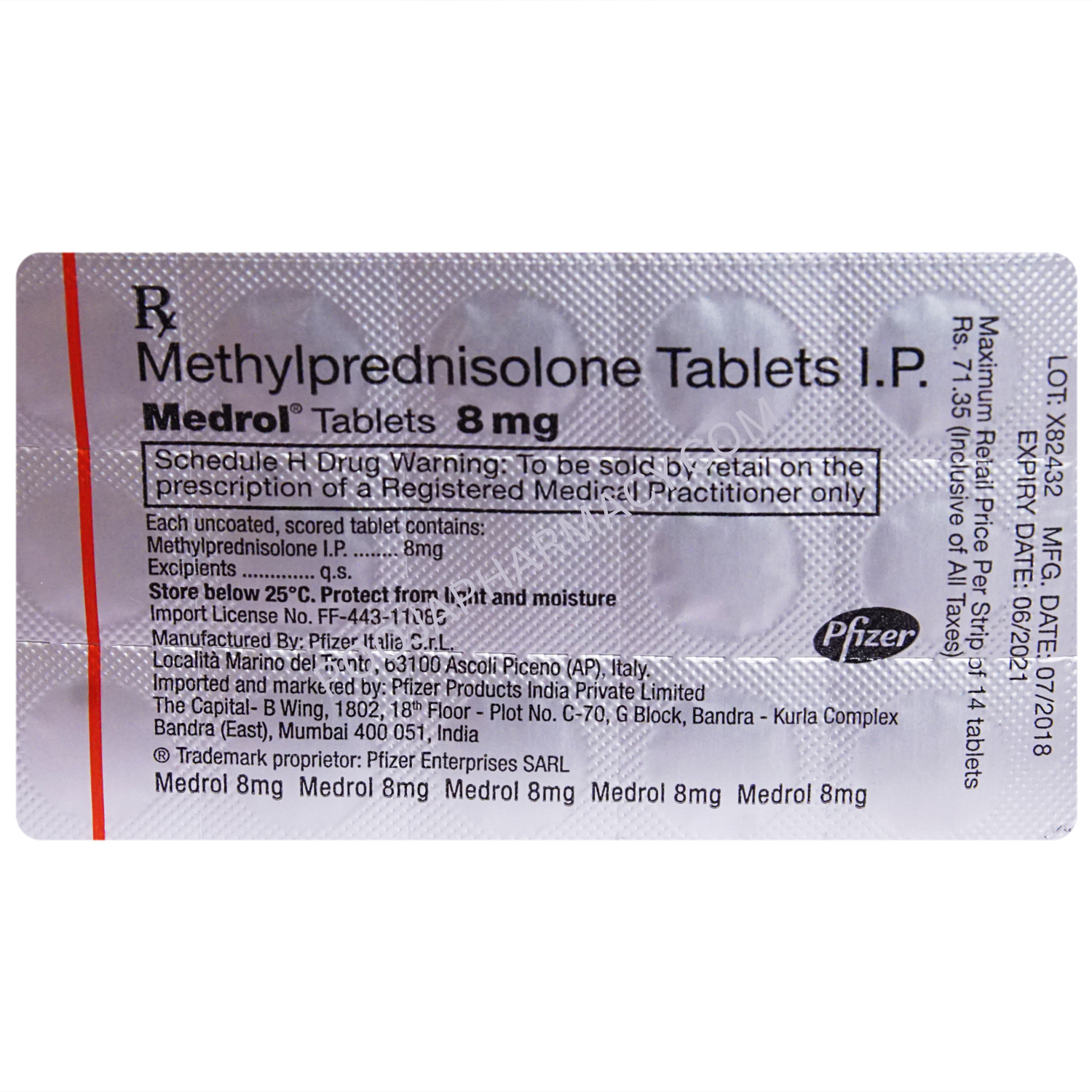 MEDROL 8MG TABLET - Image 2