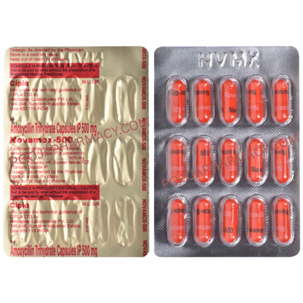 NOVAMOX 500MG CAPSULES