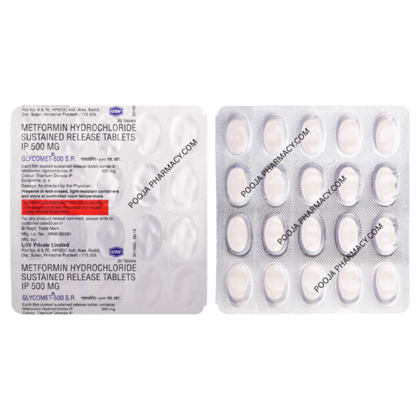 GLYCOMET 500MG S.R TABLET