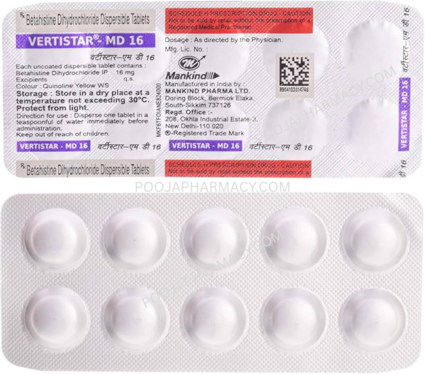 VERTISTAR MD 16 TABLET - Image 2