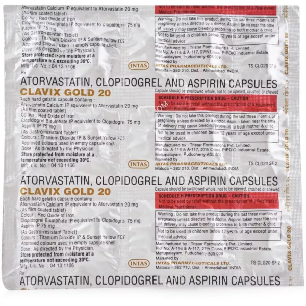 CLAVIX GOLD 20MG CAPSULE - Image 2