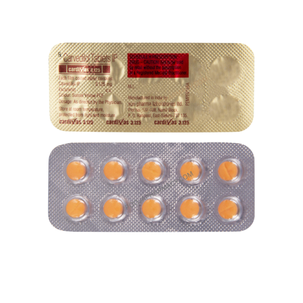 CARDIVAS 3.125 MG TABLET - Image 3