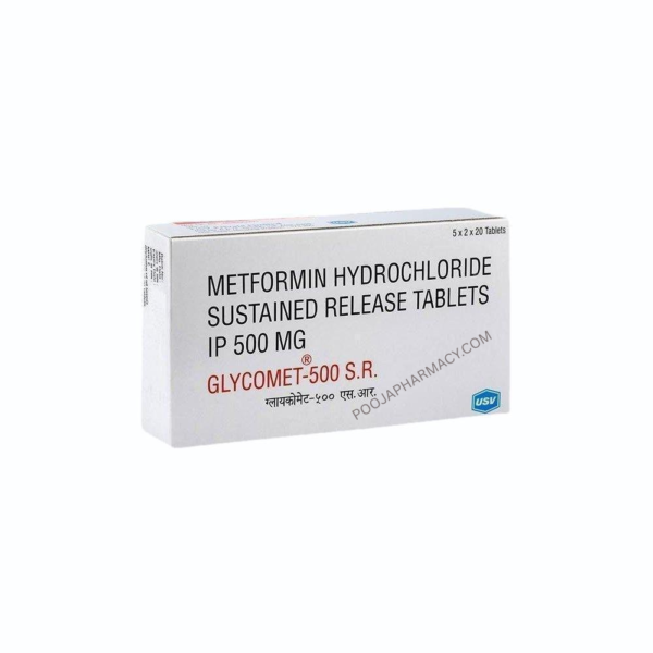 GLYCOMET 500MG S.R TABLET - Image 3