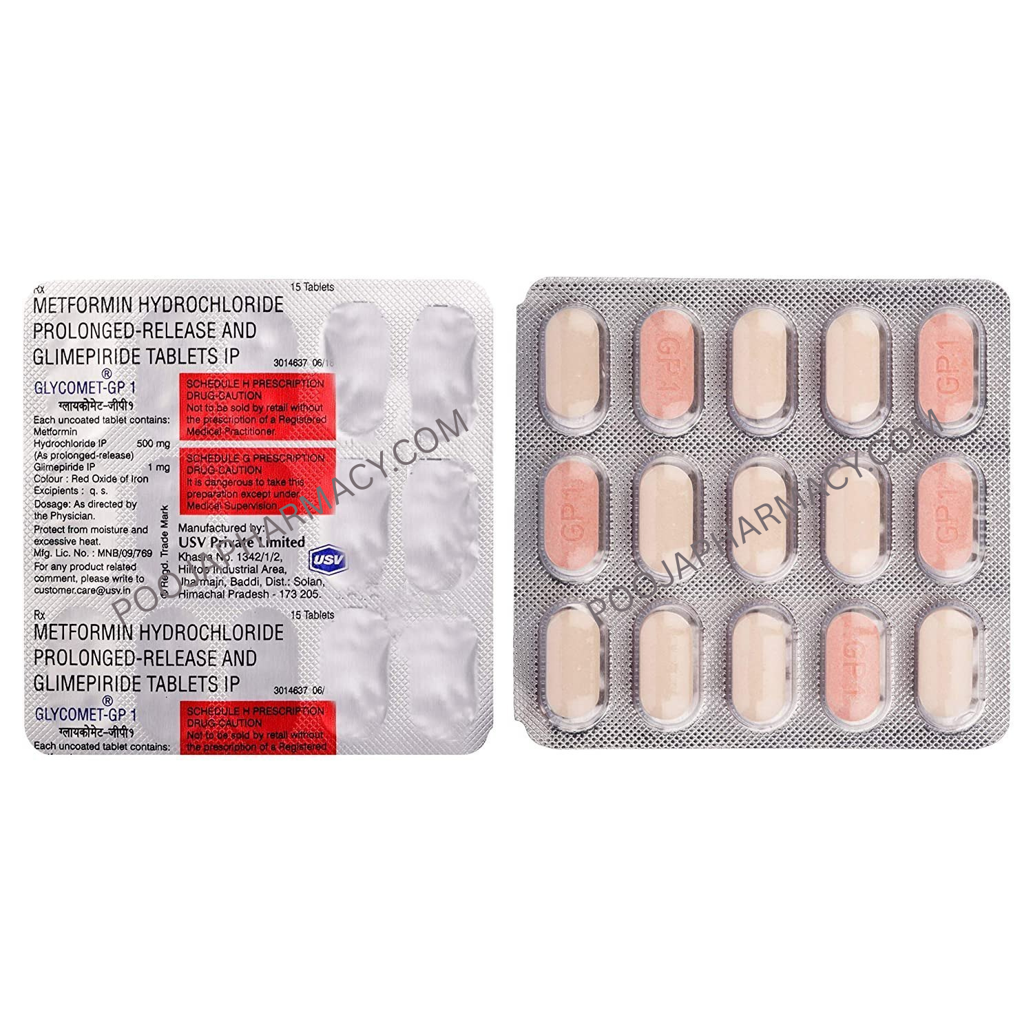 GLYCOMET - GP 1MG TABLET