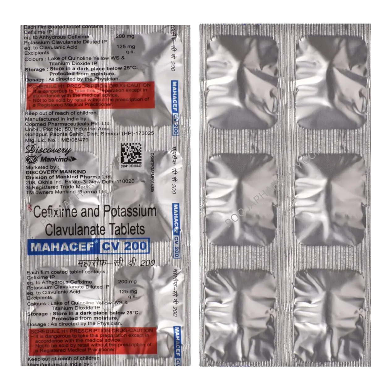 MAHACEF CV  200MG TABLET - Image 2