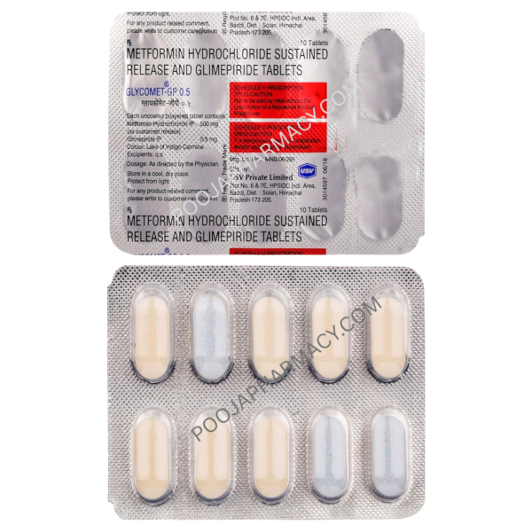 GLYCOMET-GP 0.5 TABLET - Image 2