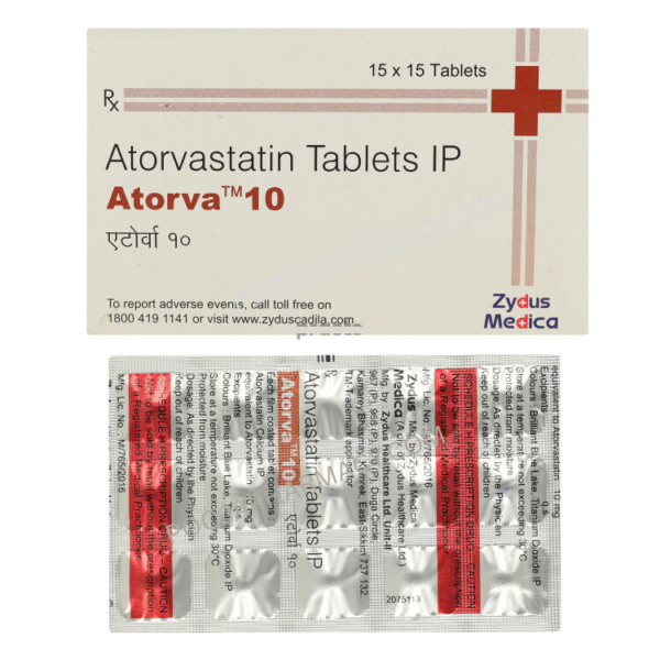 ATORVA 10MG TABLET