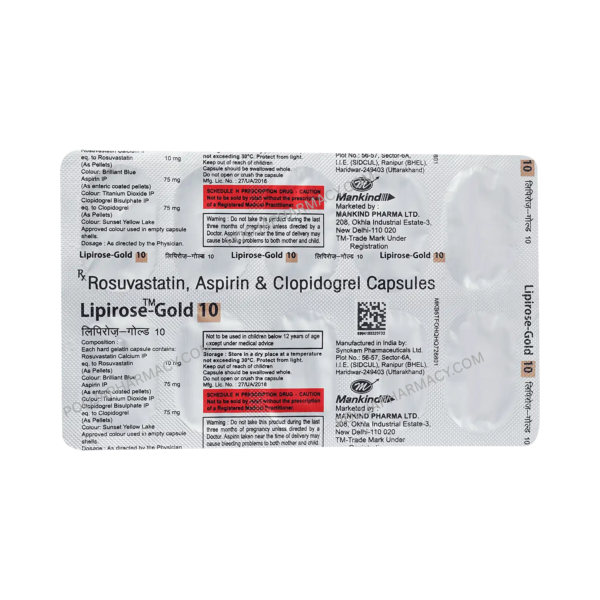 LIPIROSE GOLD 10MG TABLET - Image 3