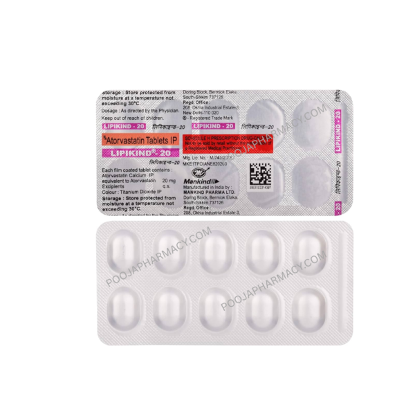 LIPIKIND 20MG TABLET