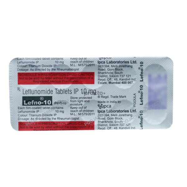 LEFNO 10MG TABLET - Image 2