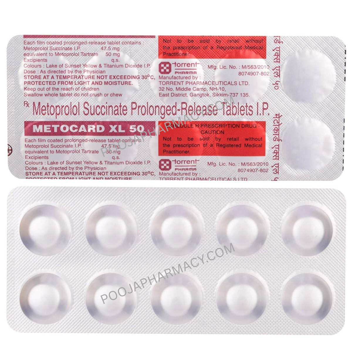 METOCARD XL 50 MG TABLET - Image 2
