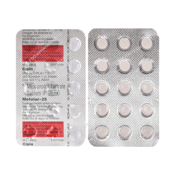 METOLAR 25MG TABLET