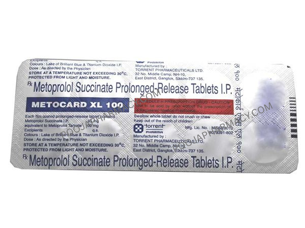 METOCARD XL 100MG TABLET - Image 3