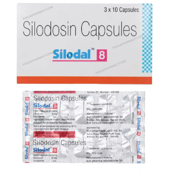 SILODAL 8MG CAPSULES