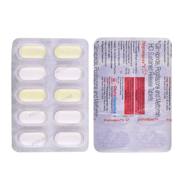 TRIGLIMIPREX 2MG TABLETS