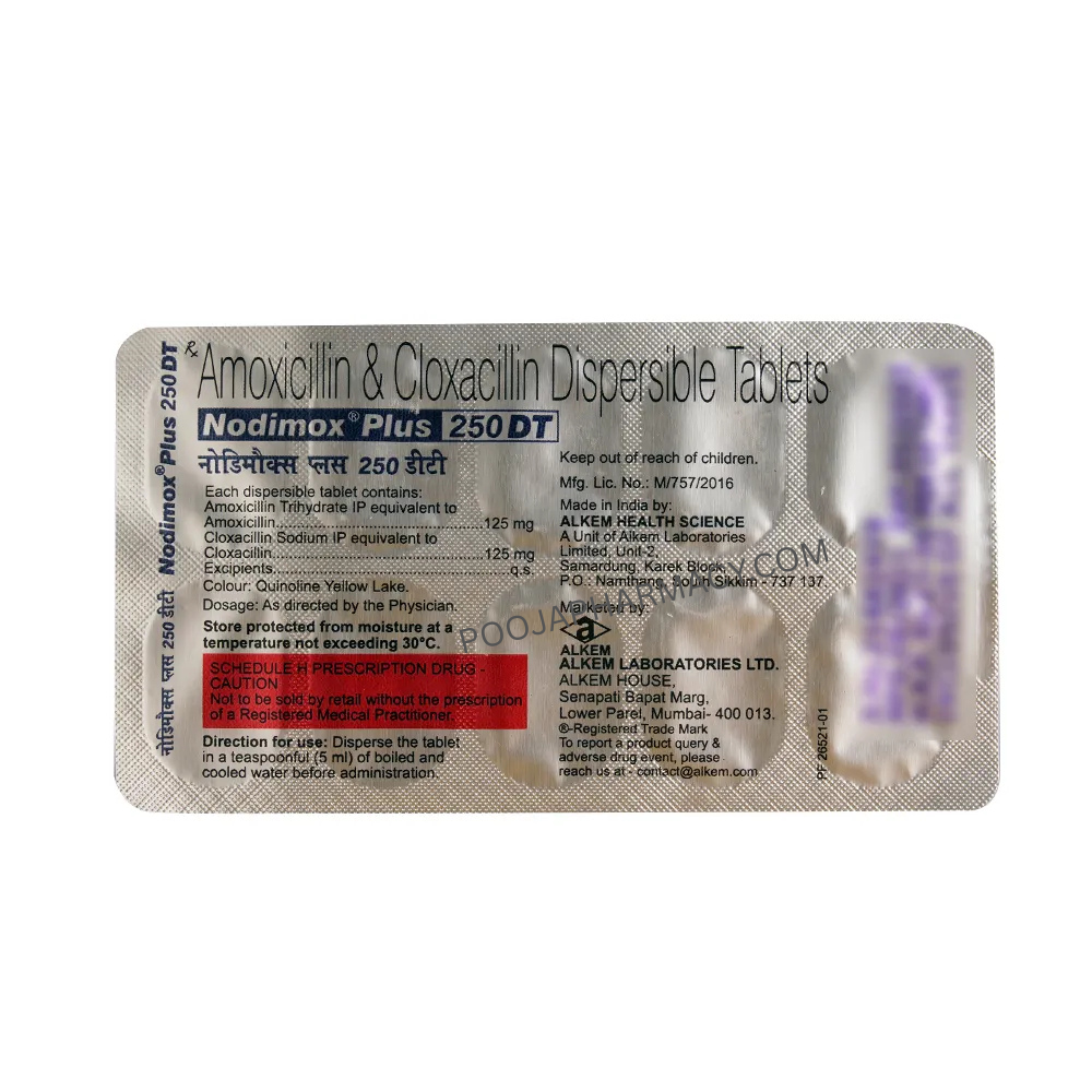 NODIMOX PLUS 250 DT TABLET - Image 2