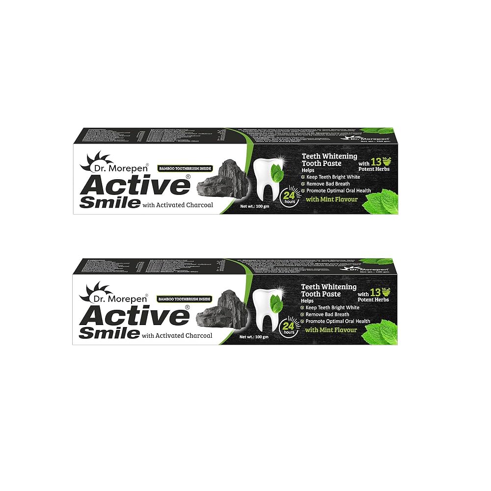 DR. MOREPEN ACTIVE SMILE CHARCOAL TOOTHPASTE - Image 3