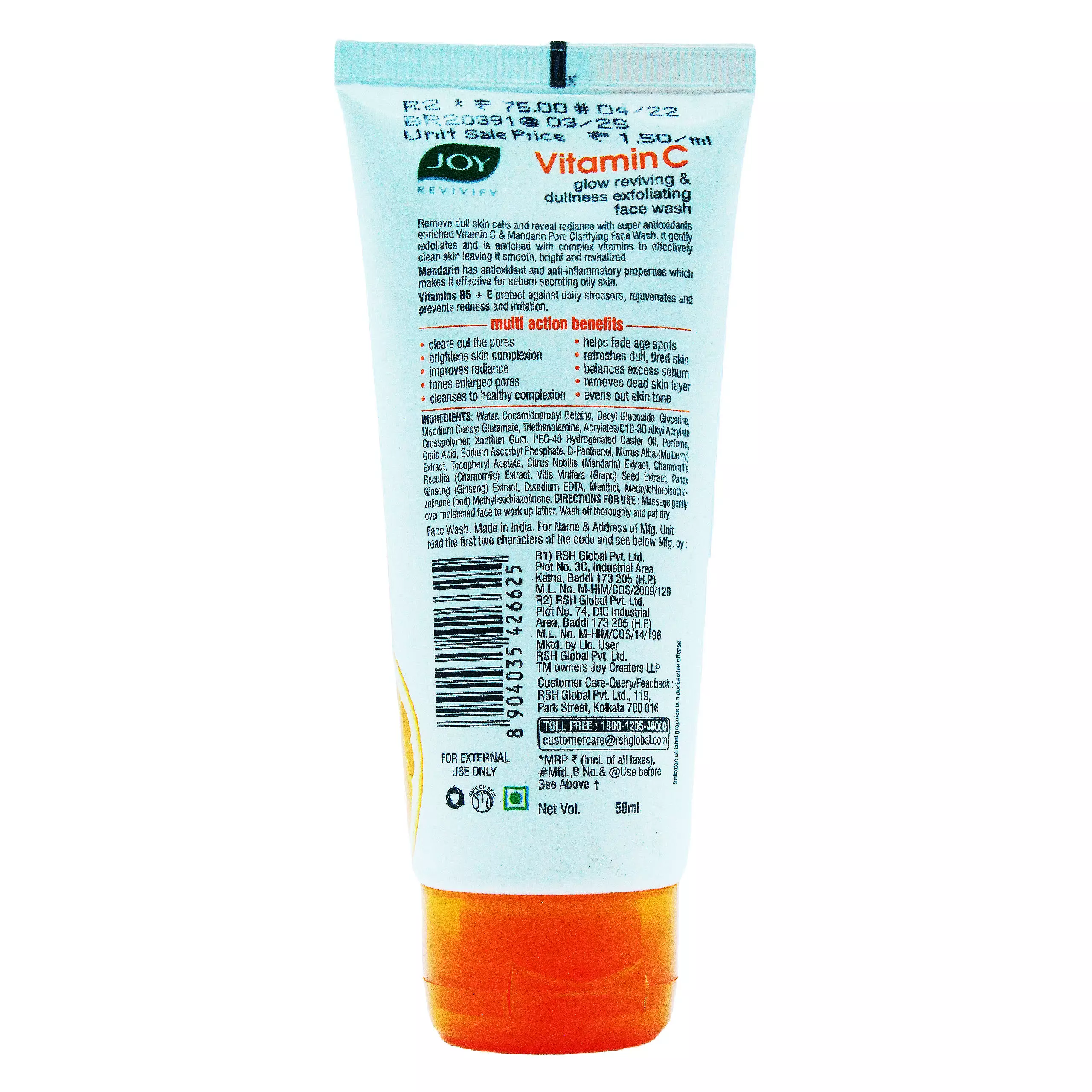 JOY VITAMIN C FACE WASH - Image 2