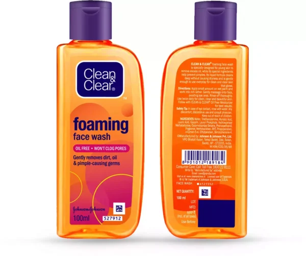 CLEAN & CLEAR FOAMING FACE WASH - Image 3