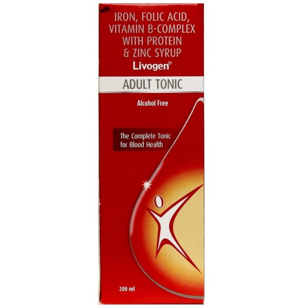 LIVOGEN ADULT TONIC ALCOHOL FREE/ PROTEIN & ZINC SYRUP