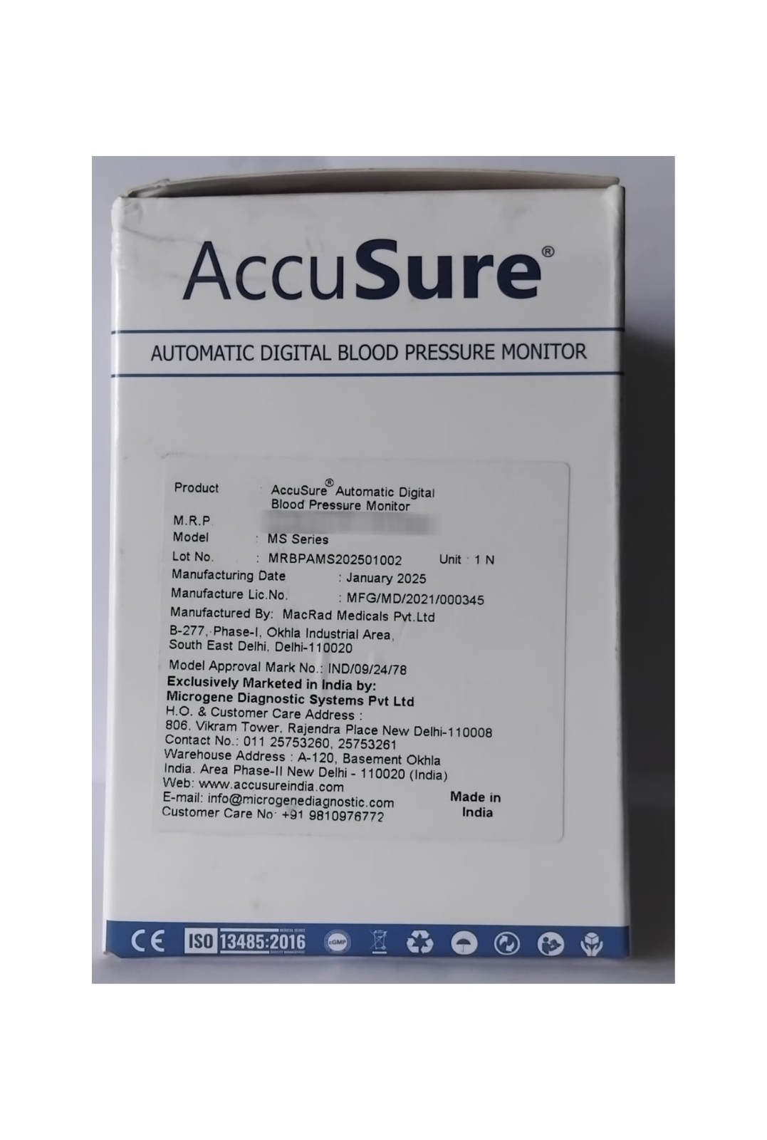 AccuSure Autometic Digital Blood Pressure Monitor - Image 5
