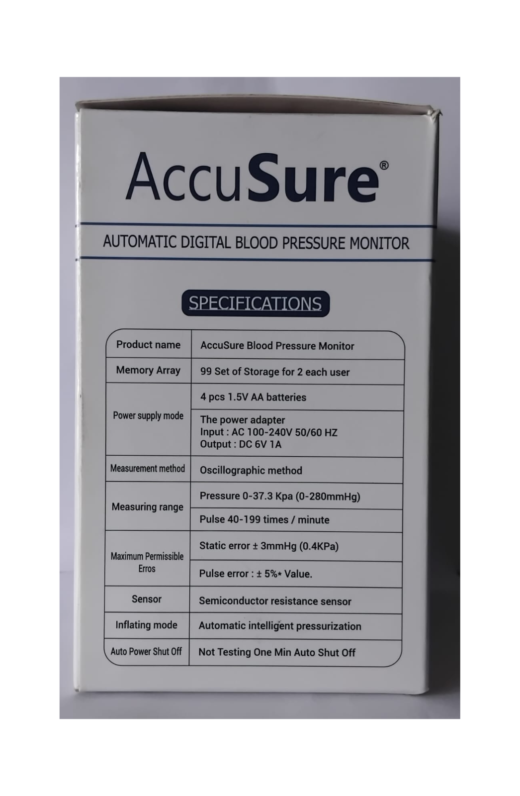AccuSure Autometic Digital Blood Pressure Monitor - Image 4