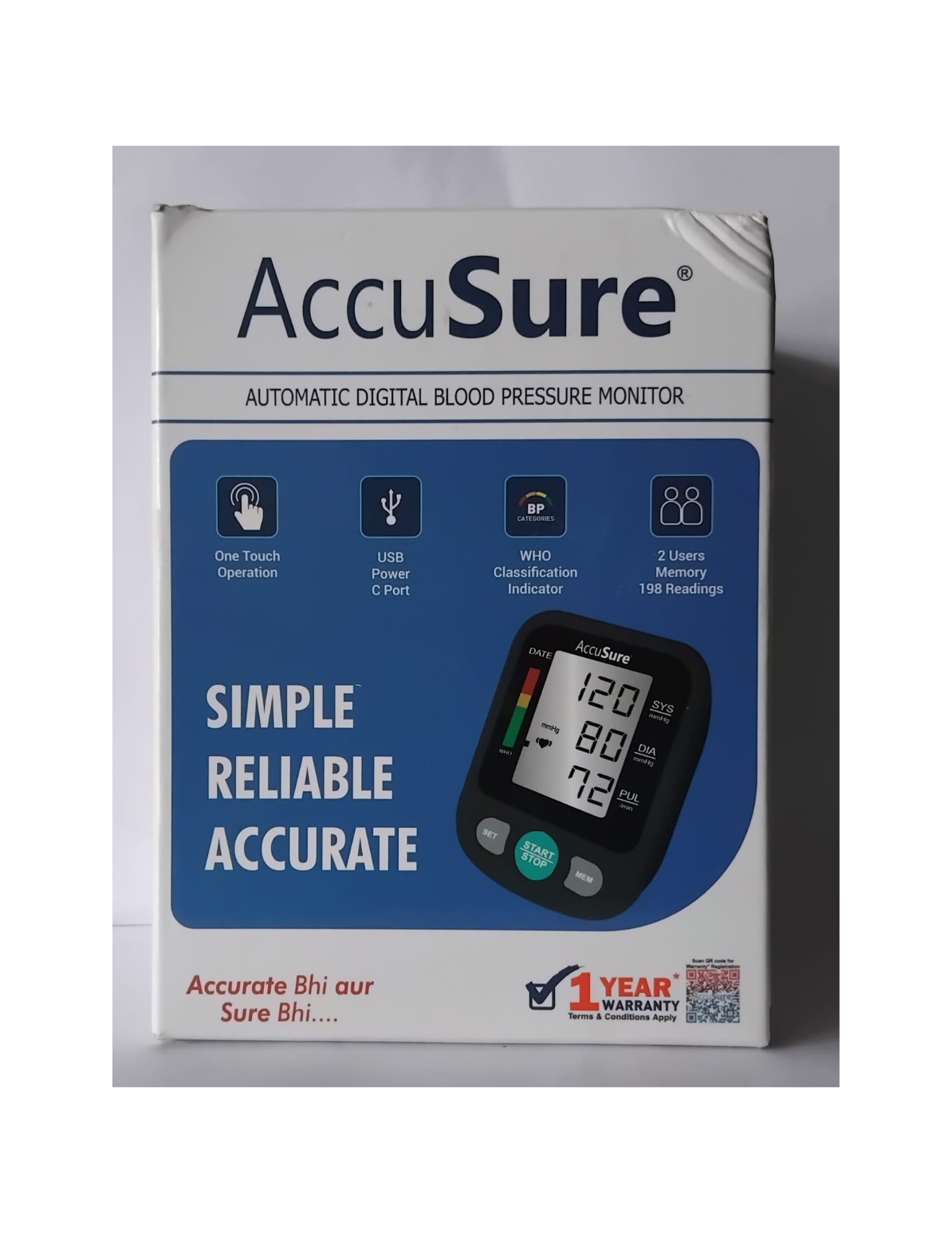 AccuSure Autometic Digital Blood Pressure Monitor