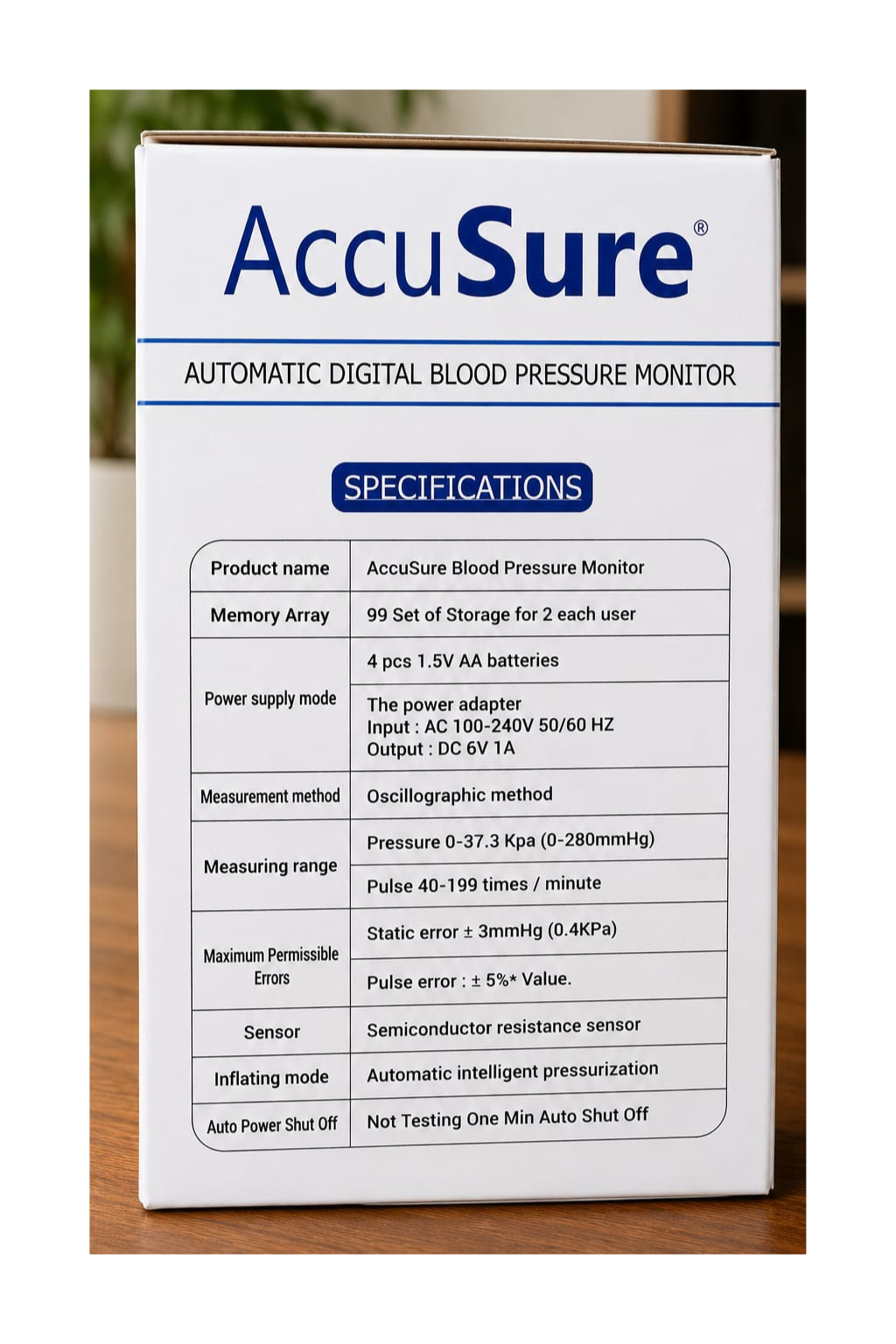 AccuSure Autometic Digital Blood Pressure Monitor - Image 2