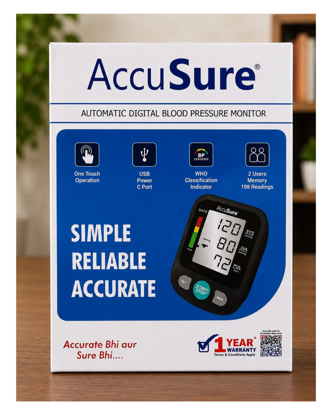 AccuSure Autometic Digital Blood Pressure Monitor - Image 4